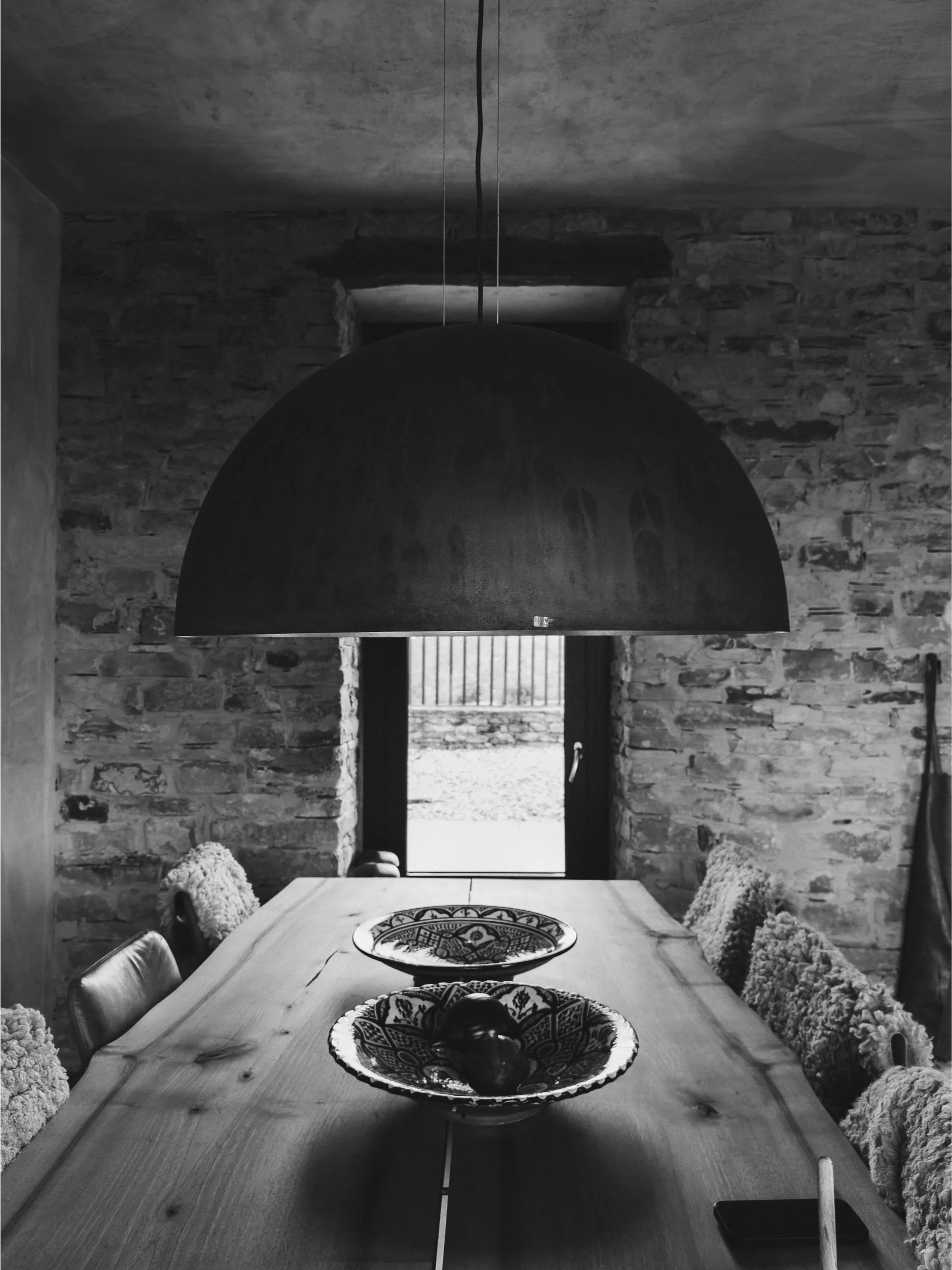 The dining table
