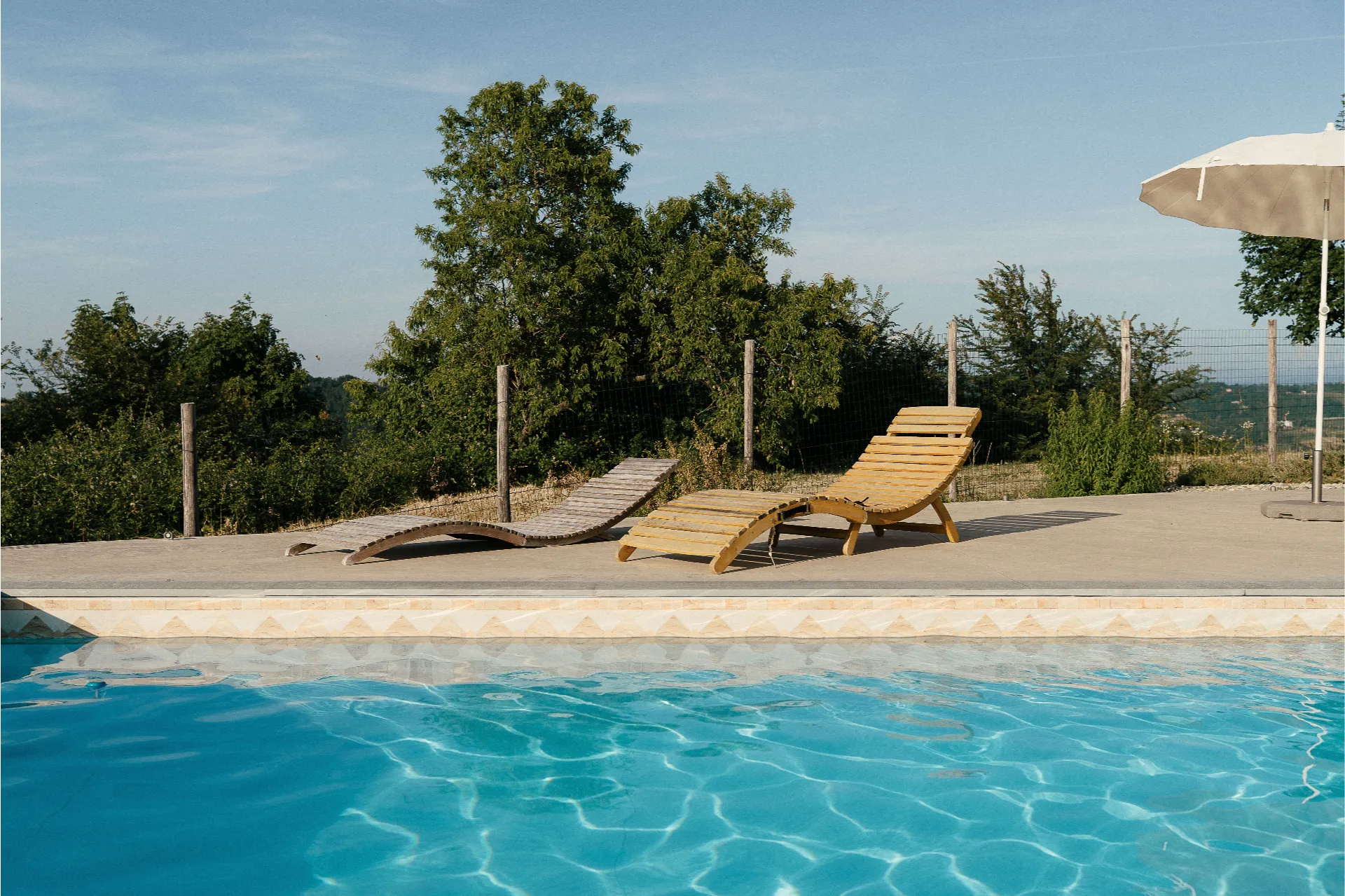 The pool by day