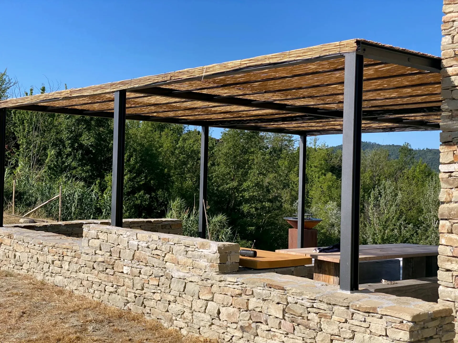 The pergola, the terrace