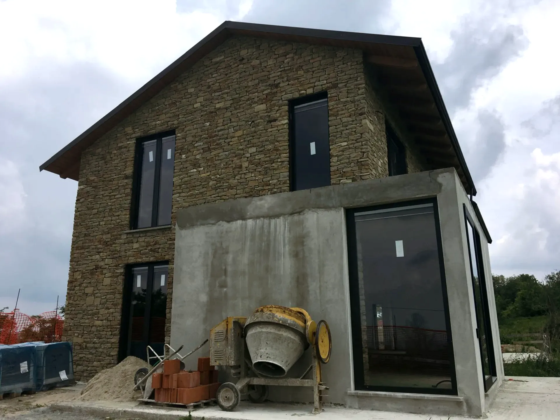 Stone, rebuilt by hand