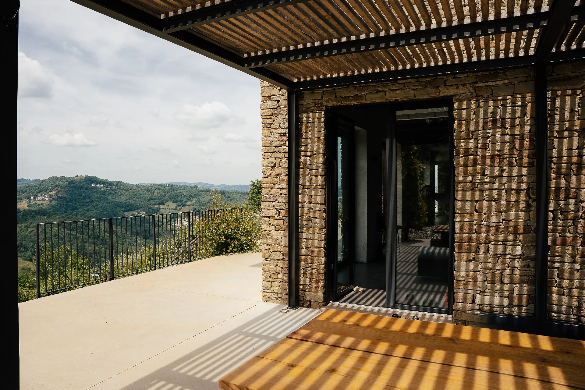 The covered terrace